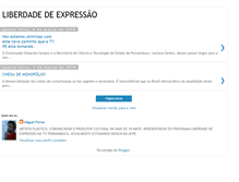 Tablet Screenshot of liberdadedeexpressao2009.blogspot.com