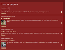 Tablet Screenshot of hereonpurpose.blogspot.com