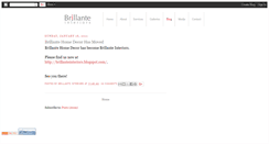 Desktop Screenshot of brillantehomedecor.blogspot.com