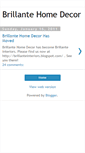 Mobile Screenshot of brillantehomedecor.blogspot.com