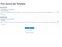 Tablet Screenshot of freeauroragpttemplate.blogspot.com