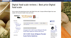 Desktop Screenshot of digital-food-scale-reviews.blogspot.com