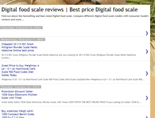 Tablet Screenshot of digital-food-scale-reviews.blogspot.com