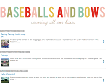 Tablet Screenshot of baseballsandbows.blogspot.com