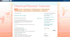 Desktop Screenshot of electricaltheorem.blogspot.com