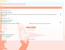 Tablet Screenshot of electricaltheorem.blogspot.com