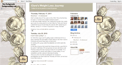 Desktop Screenshot of claresweightlossjourney.blogspot.com