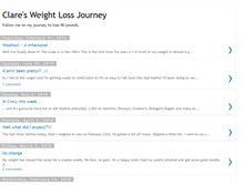 Tablet Screenshot of claresweightlossjourney.blogspot.com