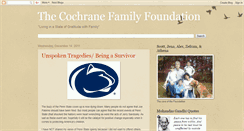 Desktop Screenshot of cochranefamilyfoundation.blogspot.com