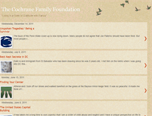 Tablet Screenshot of cochranefamilyfoundation.blogspot.com