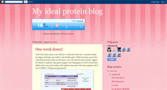 Desktop Screenshot of myidealproteinblog.blogspot.com