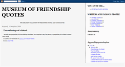 Desktop Screenshot of friendshipmuseum.blogspot.com