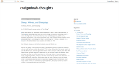 Desktop Screenshot of craigminah-thoughts.blogspot.com