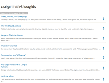 Tablet Screenshot of craigminah-thoughts.blogspot.com