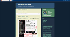 Desktop Screenshot of nouvellesundnews.blogspot.com