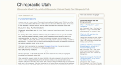 Desktop Screenshot of chiropracticutah.blogspot.com