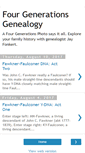 Mobile Screenshot of fourgenerationsgenealogy.blogspot.com