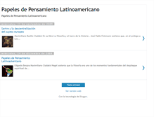 Tablet Screenshot of papelesdepensamientolatinoameicano.blogspot.com