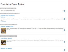 Tablet Screenshot of footstepsfarm.blogspot.com