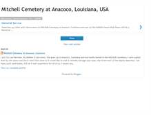 Tablet Screenshot of mitchellcemeteryatanacocolouisianausa.blogspot.com