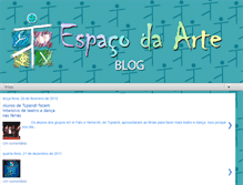 Tablet Screenshot of blog-espacodaarte.blogspot.com