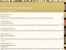 Tablet Screenshot of civilserviceinterviews.blogspot.com