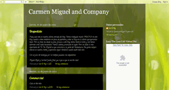 Desktop Screenshot of carmenmiguelandcompany.blogspot.com