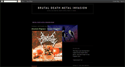 Desktop Screenshot of brutaldeathmetalinvasion.blogspot.com