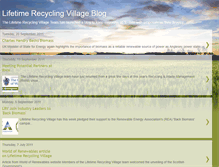 Tablet Screenshot of lifetimerecyclingvillageblog.blogspot.com