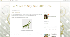 Desktop Screenshot of cathyhassomuchtosay.blogspot.com