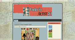 Desktop Screenshot of fabricartist21.blogspot.com