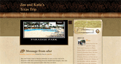 Desktop Screenshot of jimandkatiestexastrip2011.blogspot.com