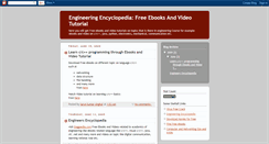 Desktop Screenshot of enggpedia.blogspot.com