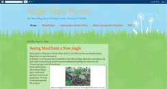 Desktop Screenshot of magicmauifarms.blogspot.com