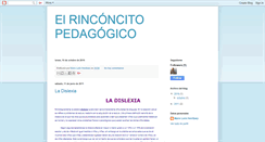 Desktop Screenshot of elrinconcitopedagogico.blogspot.com