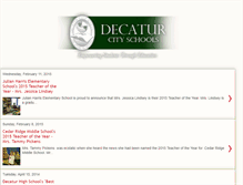 Tablet Screenshot of decaturcityschools.blogspot.com