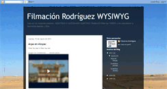 Desktop Screenshot of filmacionrodriguez.blogspot.com