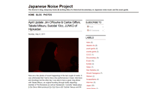 Desktop Screenshot of japanesenoiseproject.blogspot.com