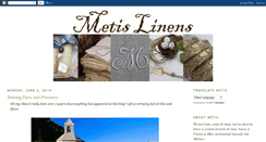 Desktop Screenshot of metislinens.blogspot.com