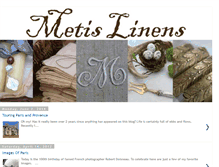 Tablet Screenshot of metislinens.blogspot.com