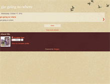 Tablet Screenshot of giogoingnowhere.blogspot.com