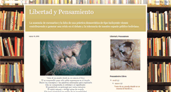 Desktop Screenshot of libertadypensamiento.blogspot.com