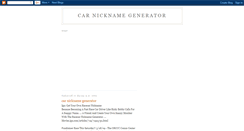 Desktop Screenshot of carnicknamegenerator.blogspot.com