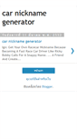 Mobile Screenshot of carnicknamegenerator.blogspot.com