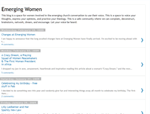 Tablet Screenshot of emergingwomen.blogspot.com