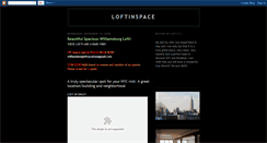 Desktop Screenshot of loftinspace.blogspot.com