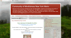 Desktop Screenshot of communityofmindfulnessnewyorkmetro.blogspot.com