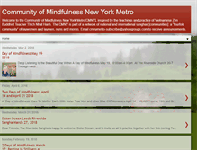 Tablet Screenshot of communityofmindfulnessnewyorkmetro.blogspot.com