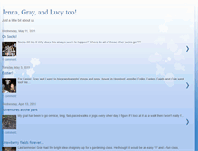 Tablet Screenshot of jennagrayandlucy.blogspot.com