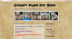 Desktop Screenshot of goldenpupsforsale.blogspot.com